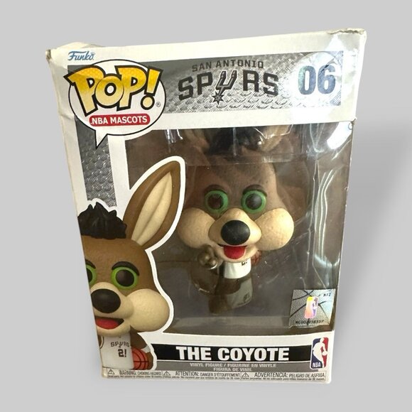 Box Damaged As Is NBA Mascots San Antonio Spurs The Coyote Funko Pop! Figure #06 - Picture 1 of 6